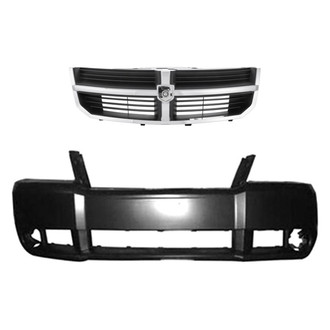Replace® - 2-Piece (Front Bumper Cover, Grille) (Standard Line)
