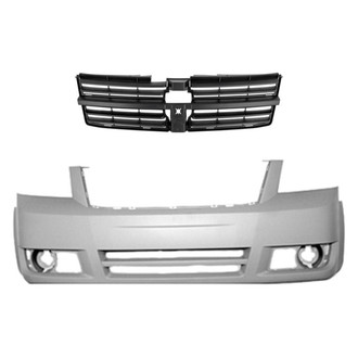 Replace® - 2-Piece (Front Bumper Cover, Grille) (Standard Line)