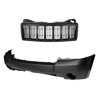 Replace® - 2-Piece (Front Bumper Cover, Grille) (Standard Line)