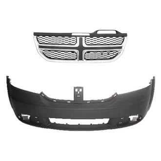 Replace® - 2-Piece (Front Bumper Cover, Grille) (Standard Line)