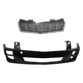Replace® BNDL-231756 - 2-Piece (Front Bumper Cover, Grille) (Standard Line)