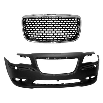 Replace® - 2-Piece (Front Bumper Cover, Grille) (Standard Line)