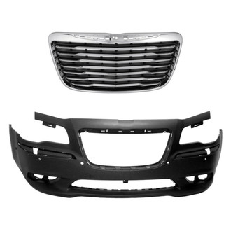 Replace® - 2-Piece (Front Bumper Cover, Grille) (Standard Line)