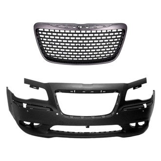 Replace® - 2-Piece (Front Bumper Cover, Grille) (Standard Line)