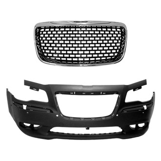 Replace® - 2-Piece (Front Bumper Cover, Grille) (Standard Line)