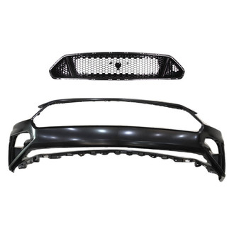Replace® - 2-Piece (Front Bumper Cover, Grille) (CAPA Certified)