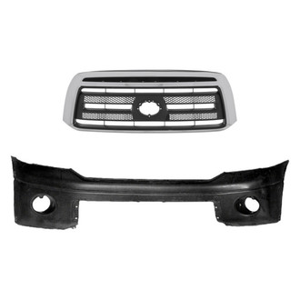 Replace® - 2-Piece (Front Bumper Cover, Grille) (Standard Line)