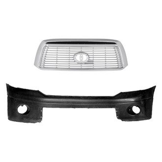 Replace® - 2-Piece (Front Bumper Cover, Grille) (Standard Line)
