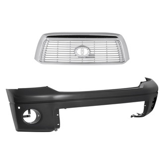 Replace® - 2-Piece (Front Bumper Cover, Grille) (Standard Line)