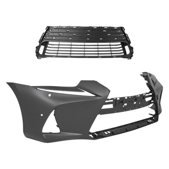 Replace® - 2-Piece (Front Bumper Cover, Grille) (Standard Line)