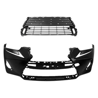 Replace® - 2-Piece (Front Bumper Cover, Grille) (Standard Line)