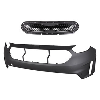 Replace® - 2-Piece (Front Bumper Cover, Grille) (CAPA Certified)