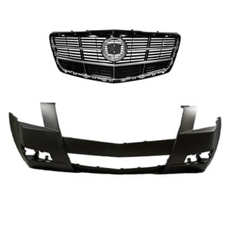 Replace® - 2-Piece (Front Bumper Cover, Grille) (Standard Line)
