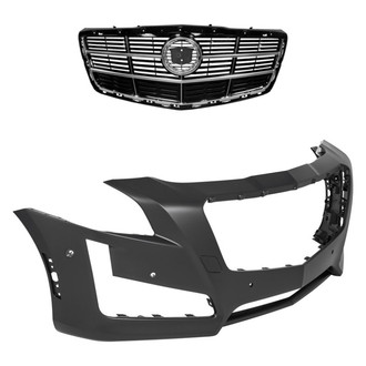 Replace® - 2-Piece (Front Bumper Cover, Grille) (Standard Line)