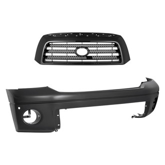 Replace® - 2-Piece (Front Bumper Cover, Grille) (Standard Line)