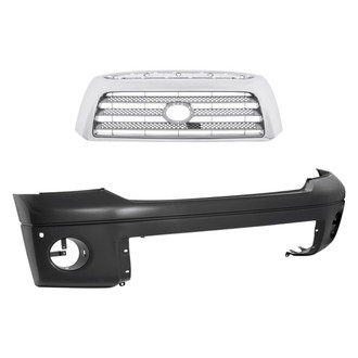 Replace® - 2-Piece (Front Bumper Cover, Grille) (Standard Line)