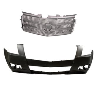 Replace® - 2-Piece (Front Bumper Cover, Grille) (Standard Line)