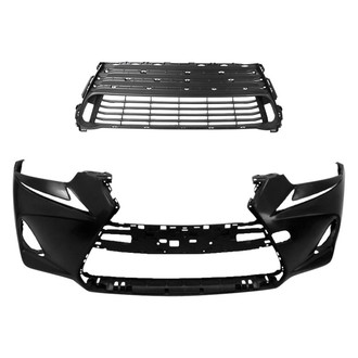 Replace® - 2-Piece (Front Bumper Cover, Grille) (Standard Line)