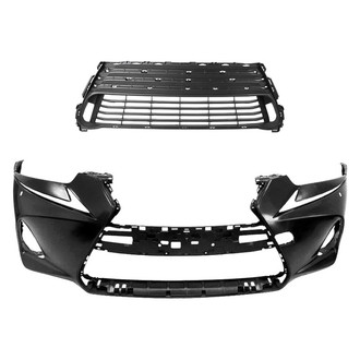 Replace® - 2-Piece (Front Bumper Cover, Grille) (Standard Line)