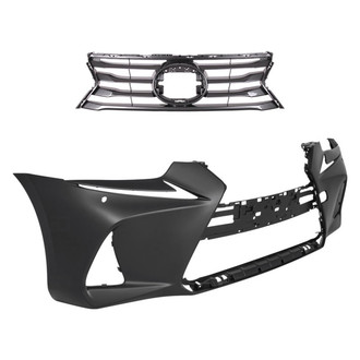 Replace® - 2-Piece (Front Bumper Cover, Grille) (Standard Line)