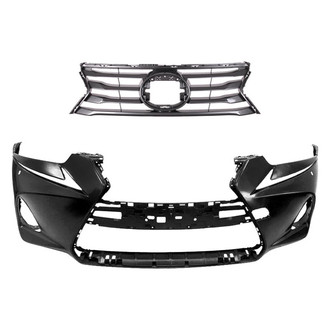 Replace® - 2-Piece (Front Bumper Cover, Grille) (Standard Line)
