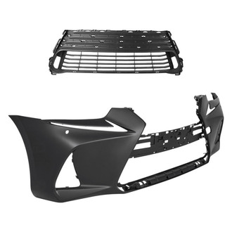 Replace® - 2-Piece (Front Bumper Cover, Grille) (Standard Line)