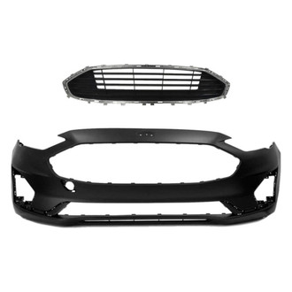 Replace® - 2-Piece (Front Bumper Cover, Grille) (CAPA Certified)