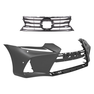 Replace® - 2-Piece (Front Bumper Cover, Grille) (Standard Line)