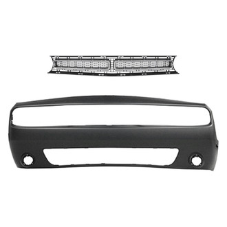 Replace® - 2-Piece (Front Bumper Cover, Grille) (Standard Line)