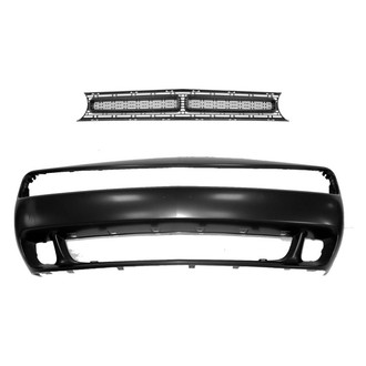 Replace® - 2-Piece (Front Bumper Cover, Grille) (Standard Line)