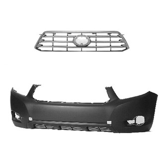 Replace® - 2-Piece (Front Bumper Cover, Grille) (Standard Line)