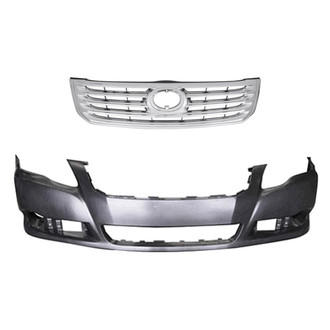 Replace® - 2-Piece (Front Bumper Cover, Grille) (Standard Line)