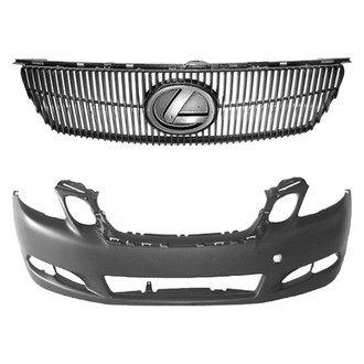 Replace® - 2-Piece (Front Bumper Cover, Grille) (CAPA Certified)