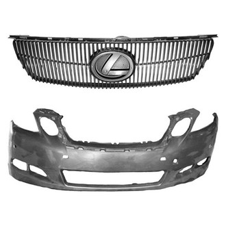 Replace® - 2-Piece (Front Bumper Cover, Grille) (CAPA Certified)