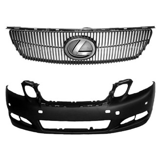 Replace® - 2-Piece (Front Bumper Cover, Grille) (CAPA Certified)