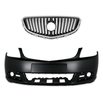 Replace® - 2-Piece (Front Bumper Cover, Grille) (Standard Line)