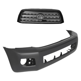 Replace® - 2-Piece (Front Bumper Cover, Grille) (Standard Line)