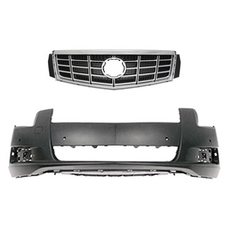 Replace® - 2-Piece (Front Bumper Cover, Grille) (Standard Line)