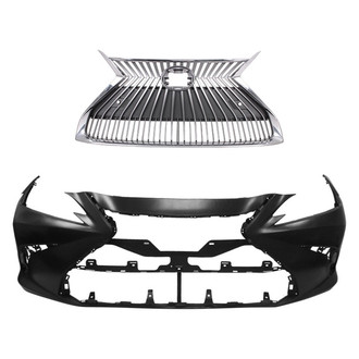Replace® - 2-Piece (Front Bumper Cover, Grille) (Standard Line)