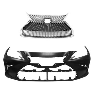 Replace® - 2-Piece (Front Bumper Cover, Grille) (Standard Line)