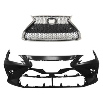 Replace® - 2-Piece (Front Bumper Cover, Grille)