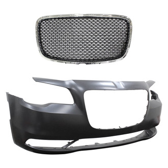 Replace® - 2-Piece (Front Bumper Cover, Grille) (Standard Line)