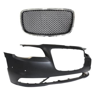 Replace® - 2-Piece (Front Bumper Cover, Grille) (Standard Line)