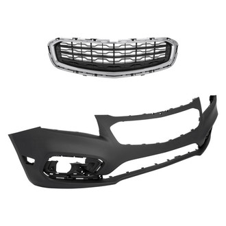 Replace® - 2-Piece (Front Bumper Cover, Grille) (Standard Line)