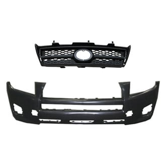 Replace® - 2-Piece (Front Bumper Cover, Grille) (Standard Line)