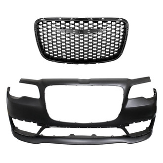 Replace® - 2-Piece (Front Bumper Cover, Grille) (Standard Line)