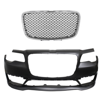 Replace® - 2-Piece (Front Bumper Cover, Grille) (Standard Line)