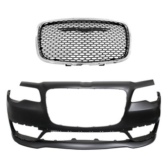 Replace® - 2-Piece (Front Bumper Cover, Grille) (Standard Line)