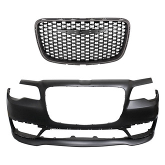 Replace® - 2-Piece (Front Bumper Cover, Grille) (Standard Line)