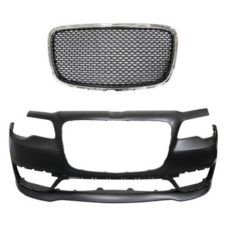 Replace® - 2-Piece (Front Bumper Cover, Grille) (Standard Line)